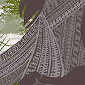 mural detail, woven fabric